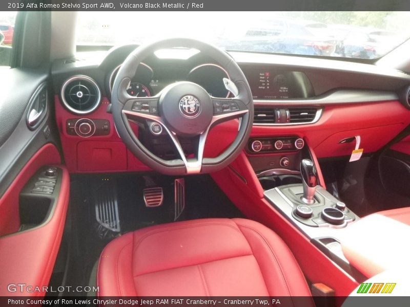  2019 Stelvio Sport AWD Red Interior