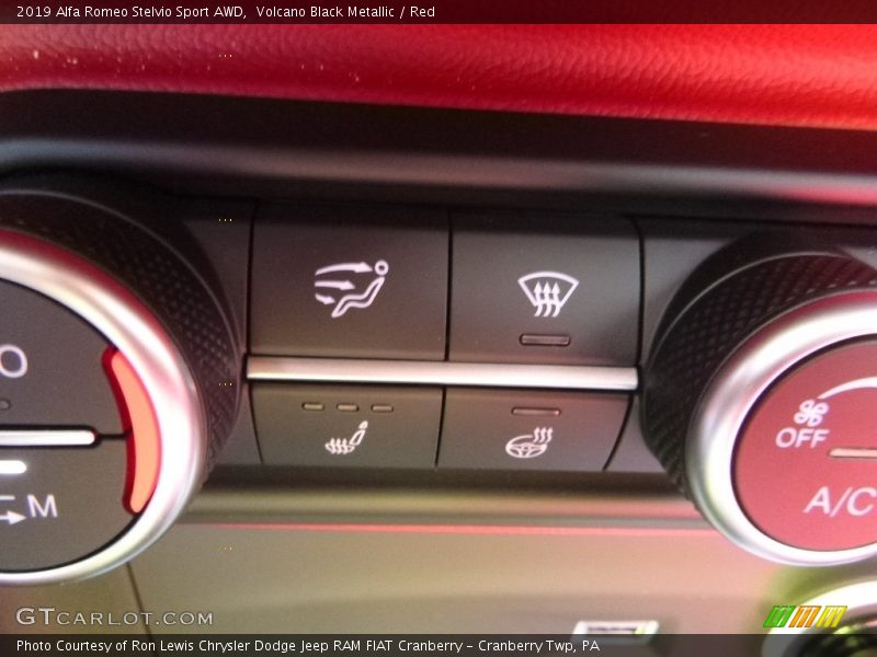 Controls of 2019 Stelvio Sport AWD