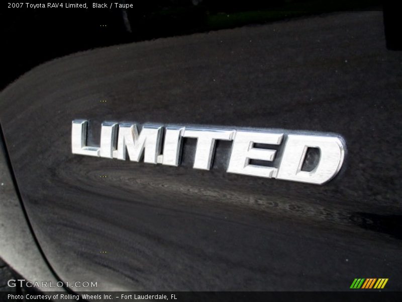 Black / Taupe 2007 Toyota RAV4 Limited