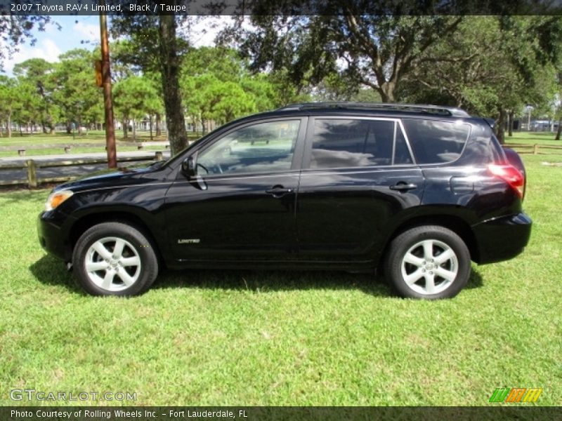 Black / Taupe 2007 Toyota RAV4 Limited