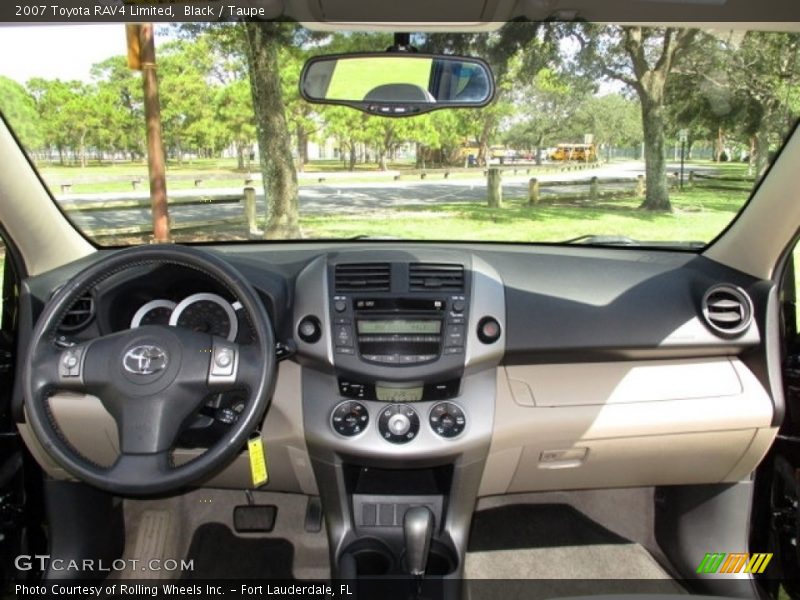 Black / Taupe 2007 Toyota RAV4 Limited