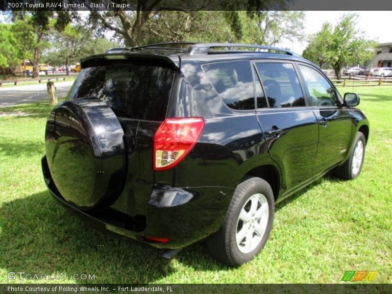 Black / Taupe 2007 Toyota RAV4 Limited