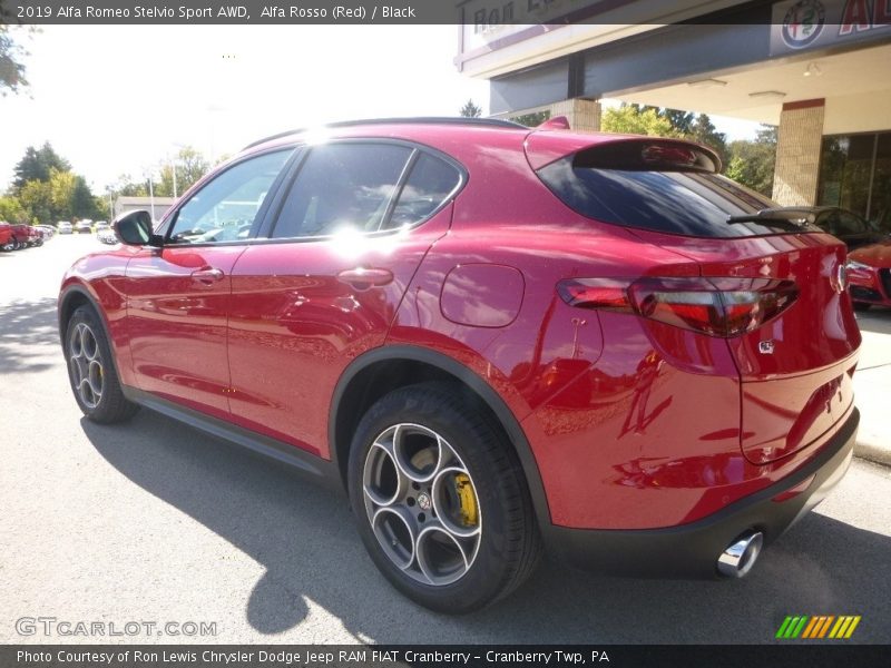 Alfa Rosso (Red) / Black 2019 Alfa Romeo Stelvio Sport AWD