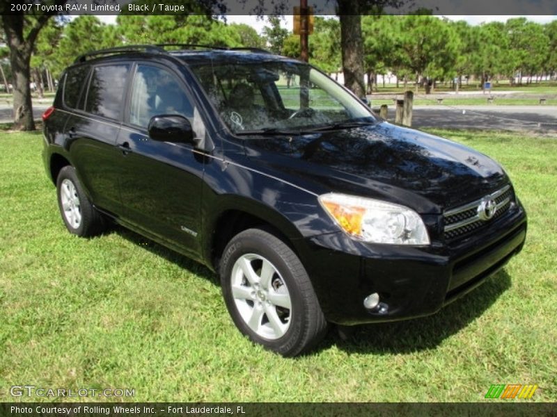 Black / Taupe 2007 Toyota RAV4 Limited