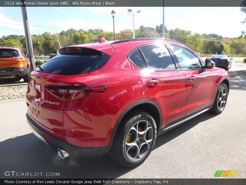Alfa Rosso (Red) / Black 2019 Alfa Romeo Stelvio Sport AWD