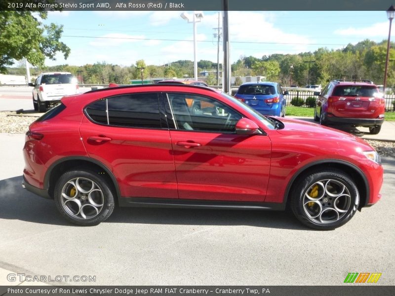 Alfa Rosso (Red) / Black 2019 Alfa Romeo Stelvio Sport AWD