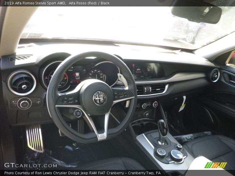 Alfa Rosso (Red) / Black 2019 Alfa Romeo Stelvio Sport AWD