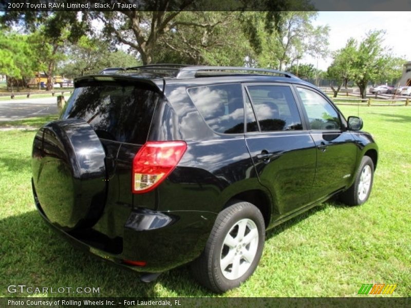 Black / Taupe 2007 Toyota RAV4 Limited