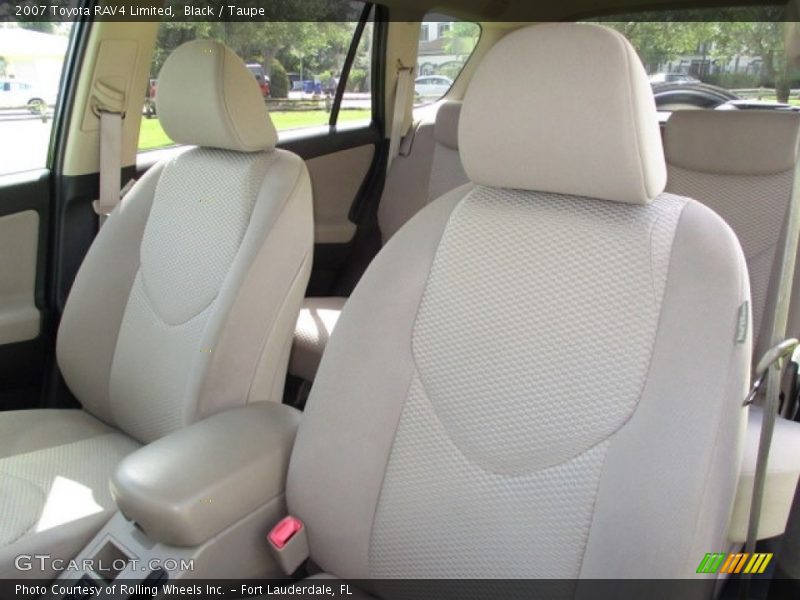 Black / Taupe 2007 Toyota RAV4 Limited