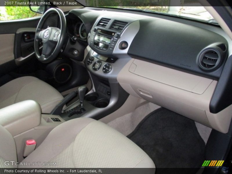 Black / Taupe 2007 Toyota RAV4 Limited