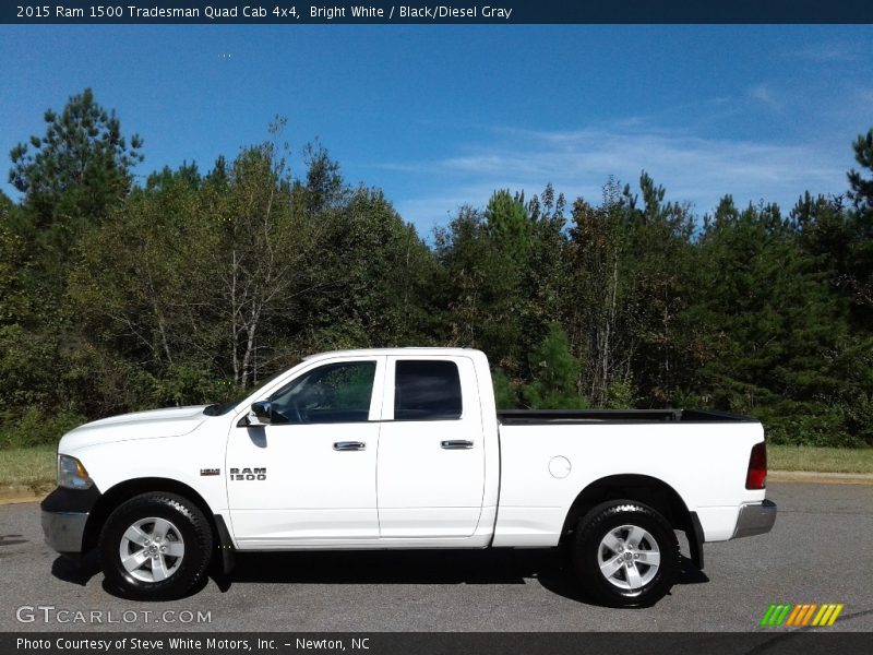 Bright White / Black/Diesel Gray 2015 Ram 1500 Tradesman Quad Cab 4x4