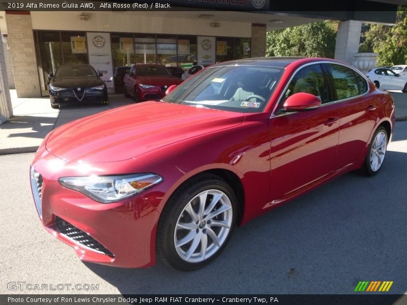 Alfa Rosso (Red) / Black 2019 Alfa Romeo Giulia AWD