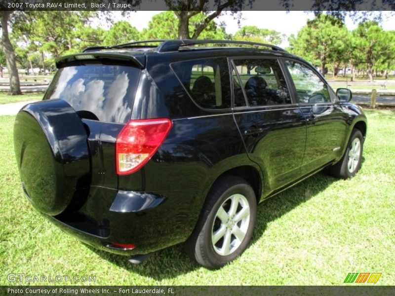 Black / Taupe 2007 Toyota RAV4 Limited