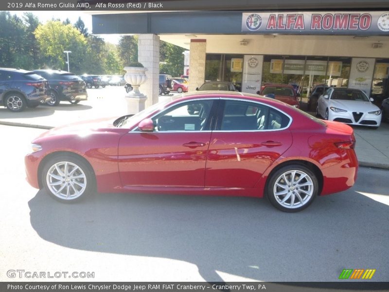 Alfa Rosso (Red) / Black 2019 Alfa Romeo Giulia AWD