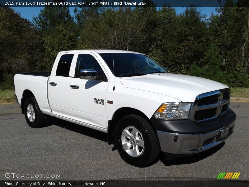 Bright White / Black/Diesel Gray 2015 Ram 1500 Tradesman Quad Cab 4x4