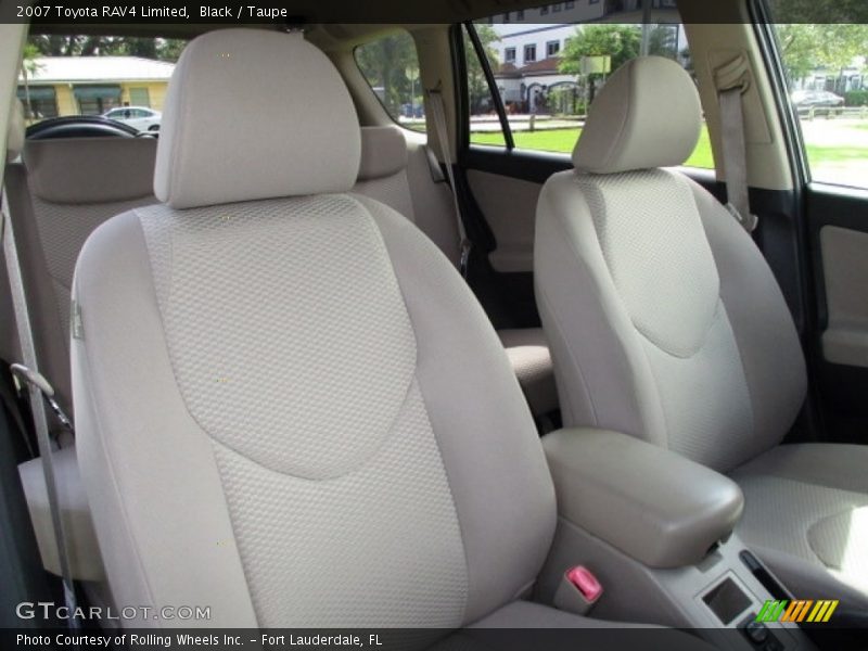 Black / Taupe 2007 Toyota RAV4 Limited