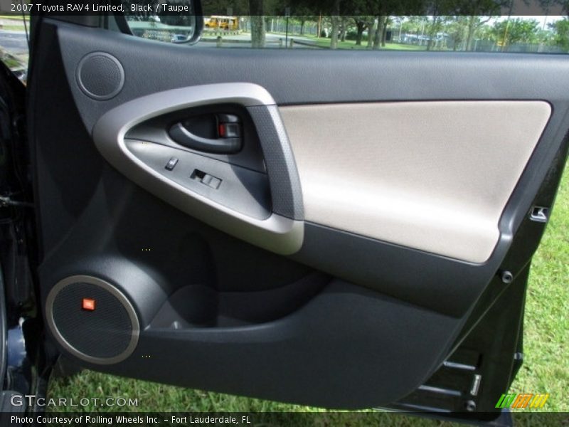 Black / Taupe 2007 Toyota RAV4 Limited