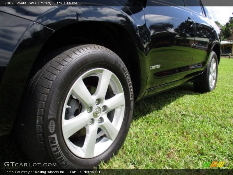 Black / Taupe 2007 Toyota RAV4 Limited