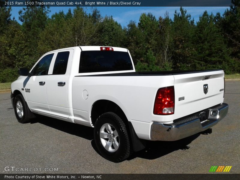 Bright White / Black/Diesel Gray 2015 Ram 1500 Tradesman Quad Cab 4x4