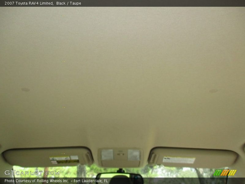 Black / Taupe 2007 Toyota RAV4 Limited