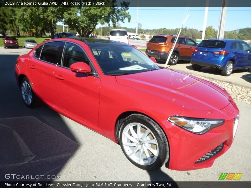 Alfa Rosso (Red) / Black 2019 Alfa Romeo Giulia AWD