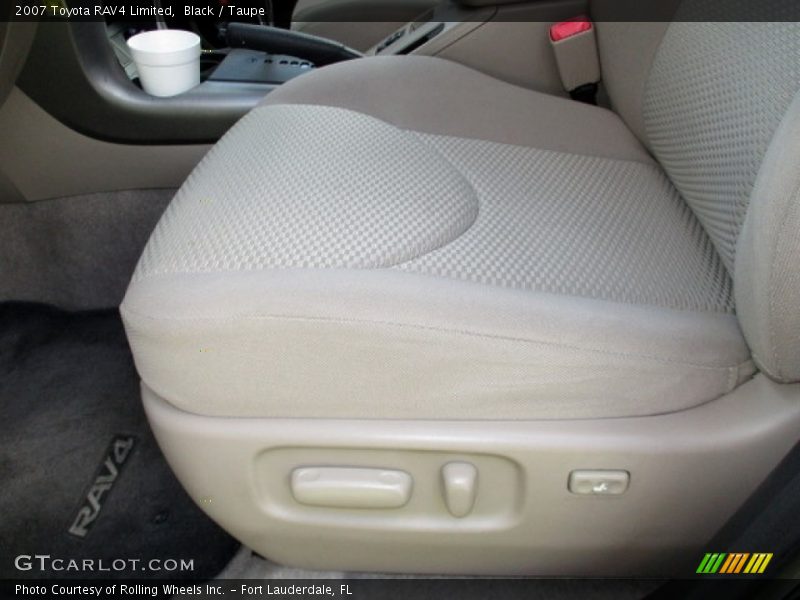 Black / Taupe 2007 Toyota RAV4 Limited