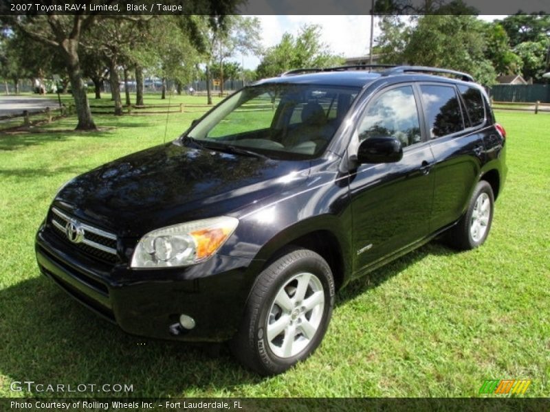 Black / Taupe 2007 Toyota RAV4 Limited