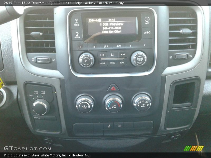 Bright White / Black/Diesel Gray 2015 Ram 1500 Tradesman Quad Cab 4x4