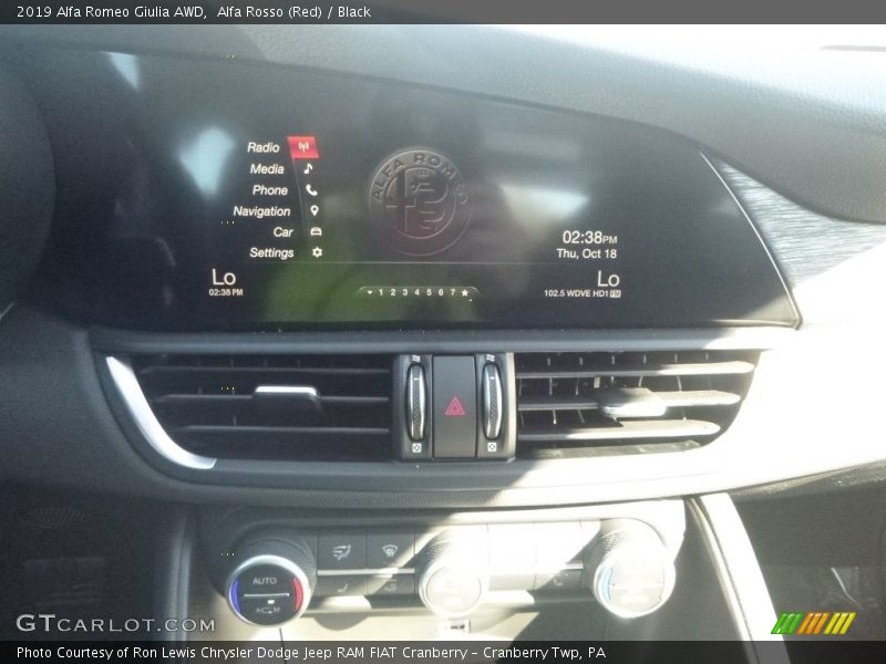 Alfa Rosso (Red) / Black 2019 Alfa Romeo Giulia AWD