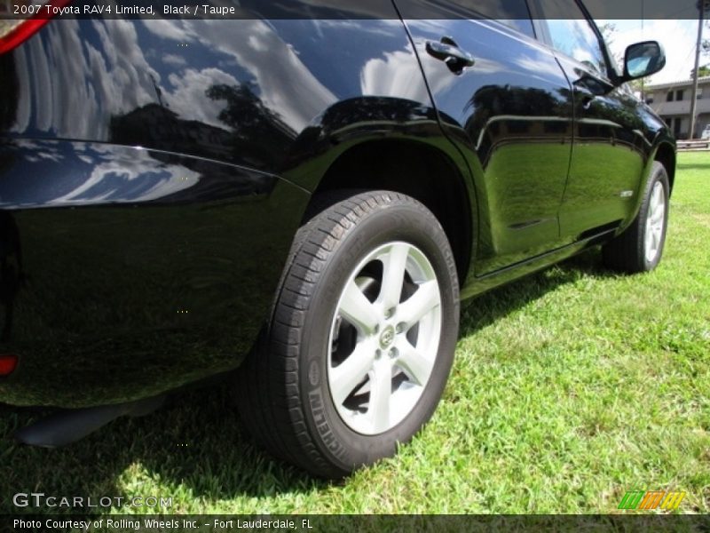 Black / Taupe 2007 Toyota RAV4 Limited
