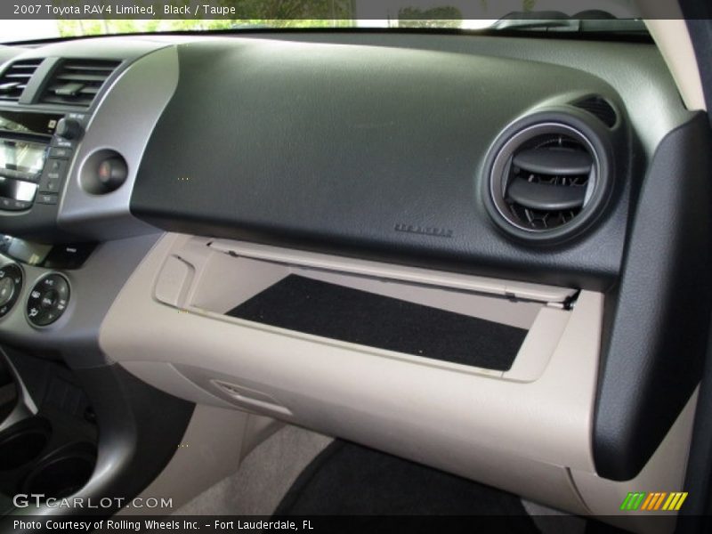 Black / Taupe 2007 Toyota RAV4 Limited