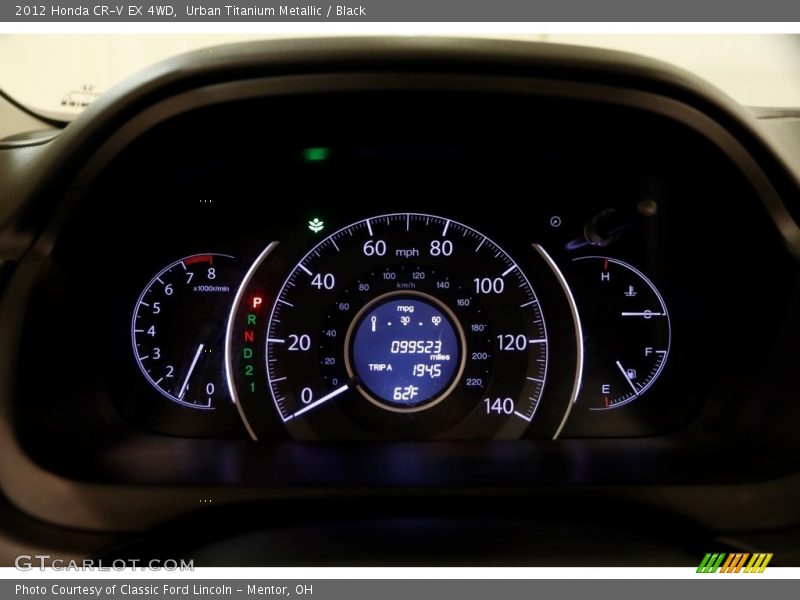 Urban Titanium Metallic / Black 2012 Honda CR-V EX 4WD