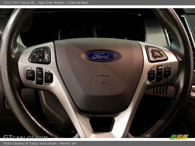 Ingot Silver Metallic / Charcoal Black 2013 Ford Taurus SEL
