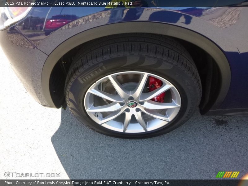Montecarlo Blue Metallic / Red 2019 Alfa Romeo Stelvio Ti Lusso AWD