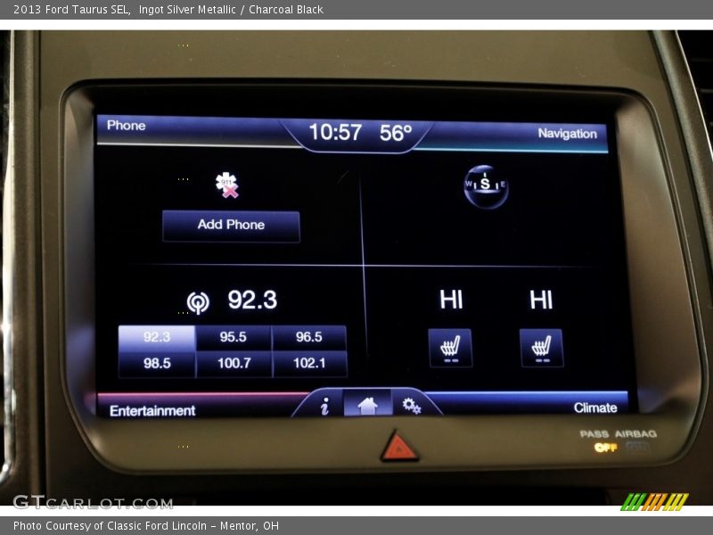 Ingot Silver Metallic / Charcoal Black 2013 Ford Taurus SEL