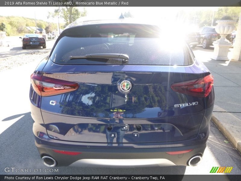 Montecarlo Blue Metallic / Red 2019 Alfa Romeo Stelvio Ti Lusso AWD