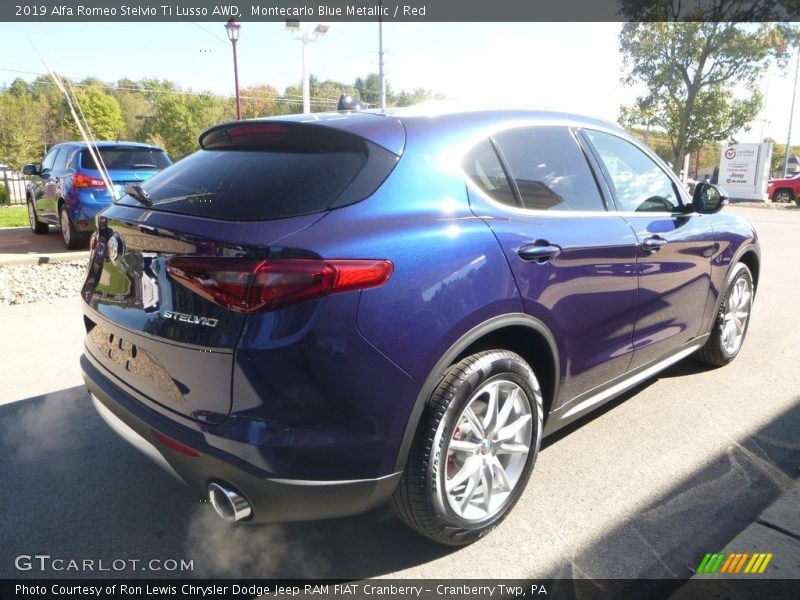 Montecarlo Blue Metallic / Red 2019 Alfa Romeo Stelvio Ti Lusso AWD