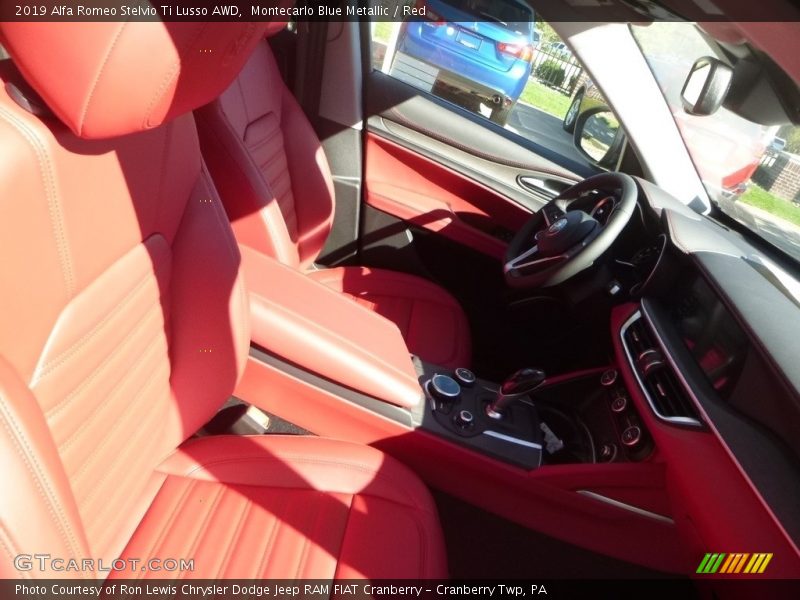 Montecarlo Blue Metallic / Red 2019 Alfa Romeo Stelvio Ti Lusso AWD