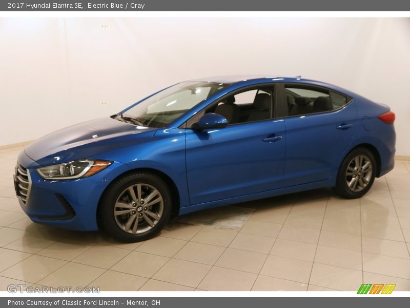 Electric Blue / Gray 2017 Hyundai Elantra SE