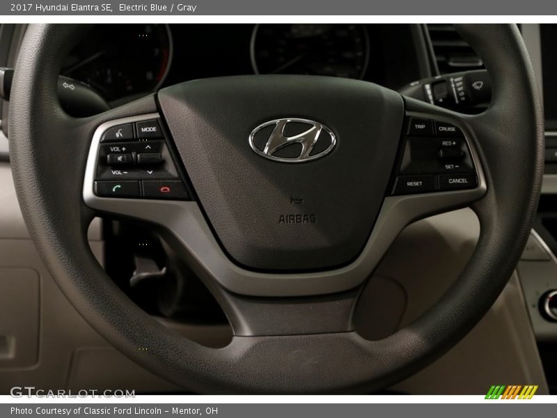 Electric Blue / Gray 2017 Hyundai Elantra SE