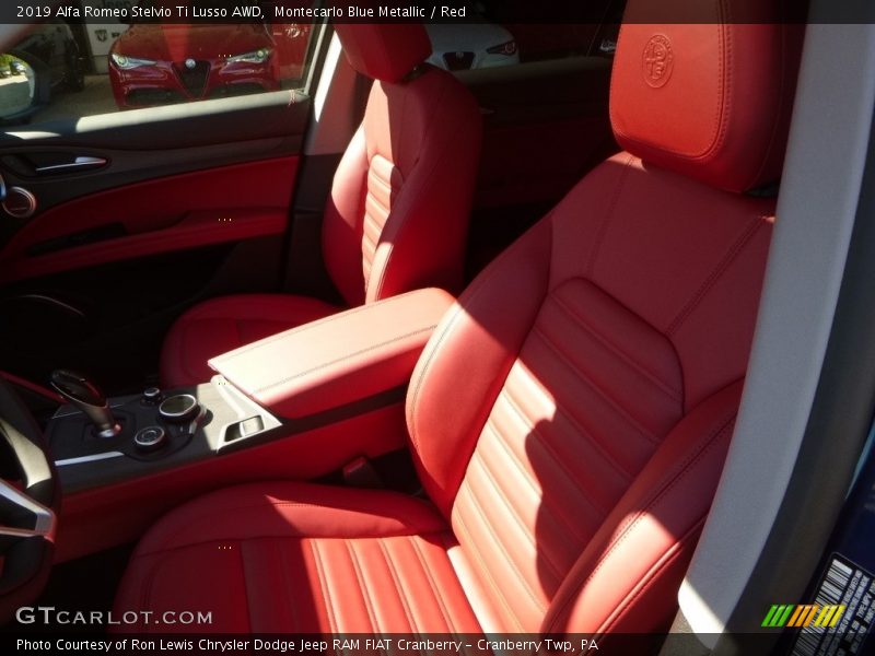 Montecarlo Blue Metallic / Red 2019 Alfa Romeo Stelvio Ti Lusso AWD