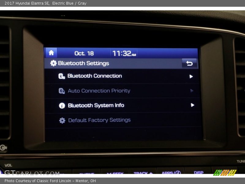 Electric Blue / Gray 2017 Hyundai Elantra SE