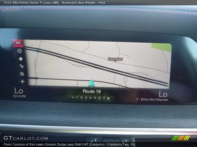 Navigation of 2019 Stelvio Ti Lusso AWD