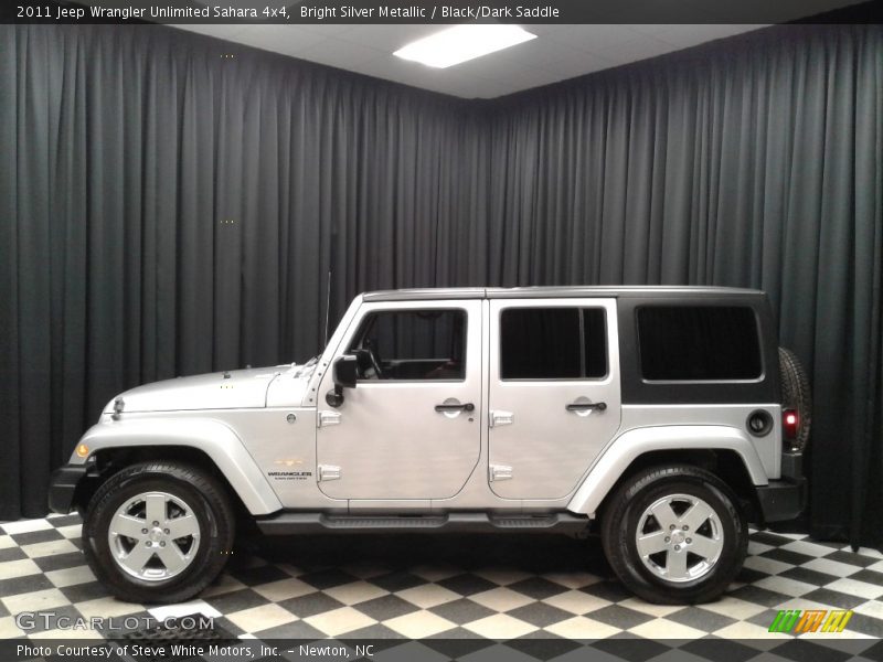 Bright Silver Metallic / Black/Dark Saddle 2011 Jeep Wrangler Unlimited Sahara 4x4