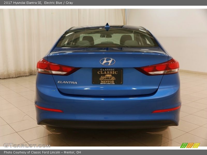 Electric Blue / Gray 2017 Hyundai Elantra SE