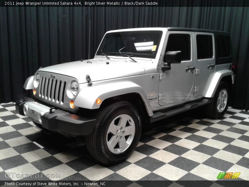 Bright Silver Metallic / Black/Dark Saddle 2011 Jeep Wrangler Unlimited Sahara 4x4