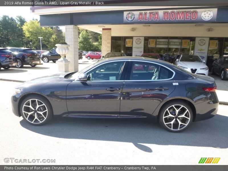 Lipari Gray Metallic / Black 2019 Alfa Romeo Giulia Ti AWD