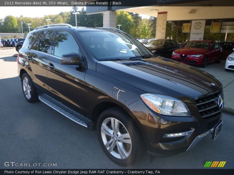 Dakota Brown Metallic / Black 2013 Mercedes-Benz ML 350 4Matic