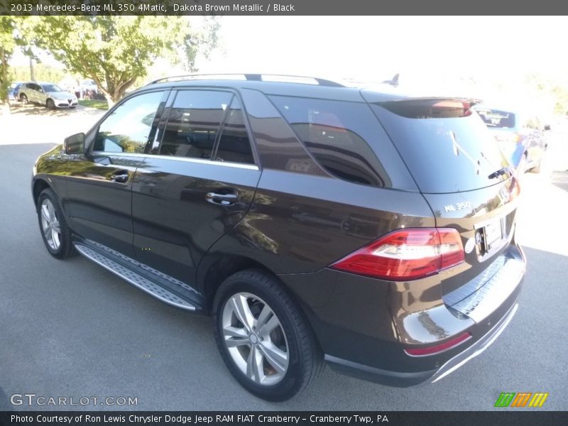 Dakota Brown Metallic / Black 2013 Mercedes-Benz ML 350 4Matic