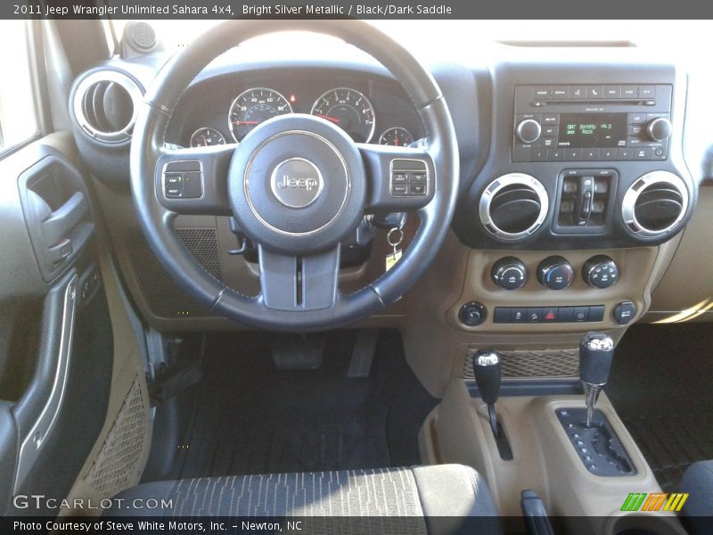 Bright Silver Metallic / Black/Dark Saddle 2011 Jeep Wrangler Unlimited Sahara 4x4